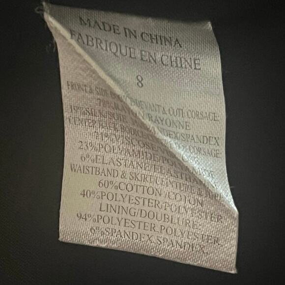 Theory Chanesa Strapless Velvet & Satin Black Mini Dress, Sz 8, Cocktail, Formal - Picture 8 of 9